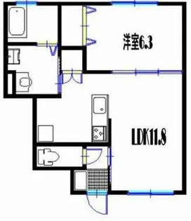 エルカーサ【1階】の間取り