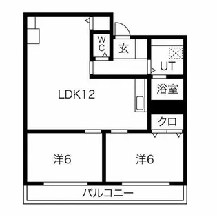 セゾン立石【404号室】の間取り
