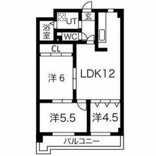 Ocean【503号室】の間取り