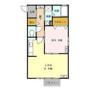 プラムⅡ【2階】の間取り