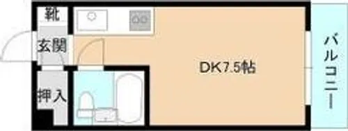 エスポアールハイツ【8階】の間取り