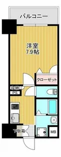 ふぁみーゆ弁天町【203号室】の間取り