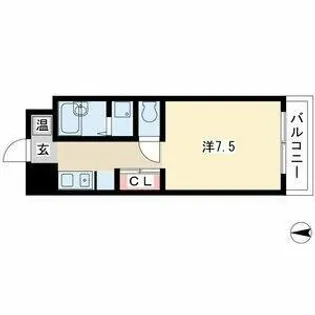 アドミール栄生【3階】の間取り