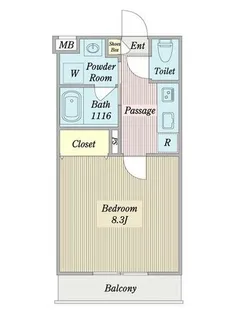 フォレスト リオ【0206号室】の間取り