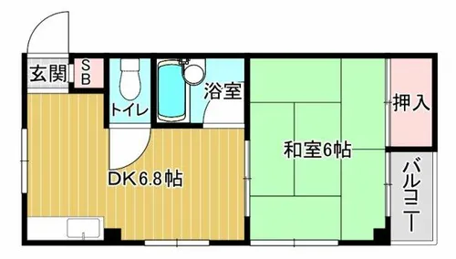 長居ニューライフ【5階】の間取り