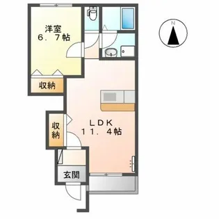 ヒールコートGOTO【1階】の間取り