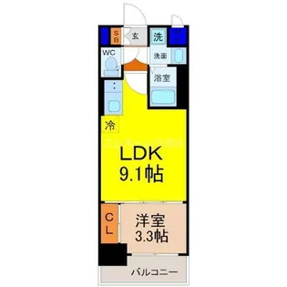 CREST TAPP大曽根Ⅱ(クレストタップ)【3階】の間取り