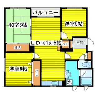 ピュアN19【2階】の間取り
