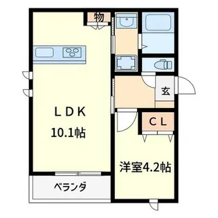 Urban RISM Court 西宮北口【1階】の間取り