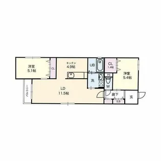 CELENEST高岳【4階】の間取り