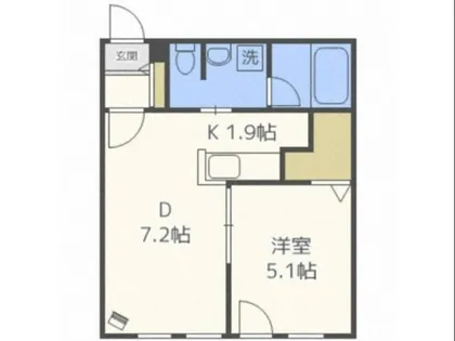 AquaGarden平岸WEST【4階】の間取り