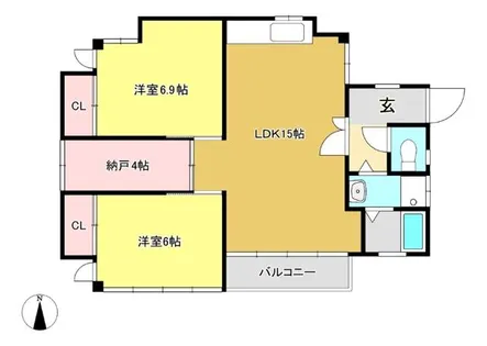 グランドメゾン丸山【A1号室】の間取り