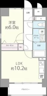 カーサビアンカ西公園【8階】の間取り