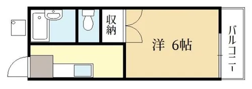 コーポ由里【1階】の間取り