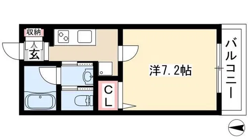 OWLS香呑【2階】の間取り