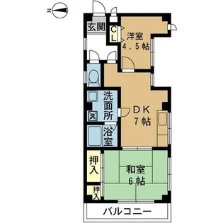 日之出ハイツ【301号室】の間取り