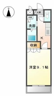 プラッツ・ハウス【2階】の間取り