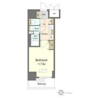 SHOKEN Residence名古屋 太閤通 【2階】の間取り