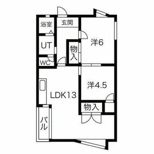 愛知県長久手市蟹原【マンション】の間取り