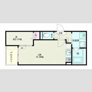 Jack komeiⅡ【1階】の間取り