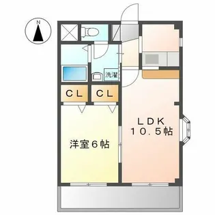 愛知県名古屋市西区稲生町6丁目【マンション】の間取り