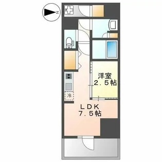 ルネフラッツ庄内通駅前【15階】の間取り