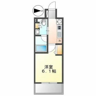 ルネフラッツ庄内通駅前【15階】の間取り