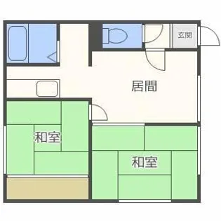 コーポエルム【201号室】の間取り