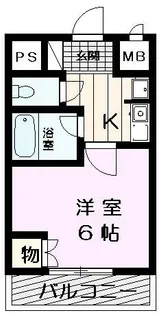 ファミール北豊中【2階】の間取り