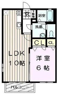 スカイハウス【2階】の間取り