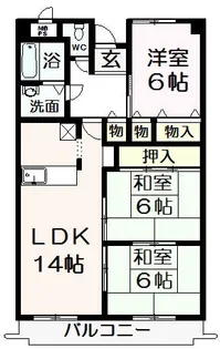 エレガンテヒロ【3階】の間取り