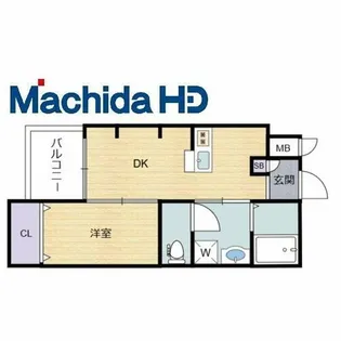 エヌエムキャトフヴァントゥレーズサウス【1階】の間取り