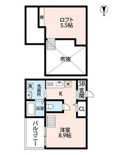 Adonis(アドニス)【1階】の間取り