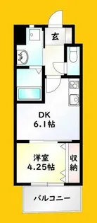 オーヴィジョンクラス浅香通り【2階】の間取り