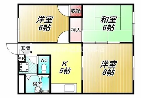 ロビンハイツ【1階】の間取り