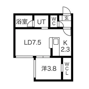 ガーデンN24【1階】の間取り