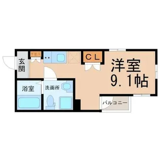CasaAvenueTsurumai【4階】の間取り