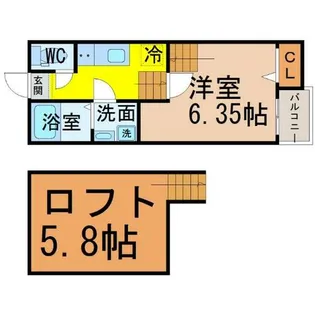 Creo日比野弐番館【1階】の間取り