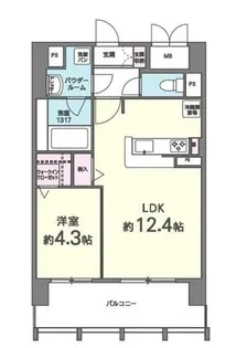 T.Y天六【9階】の間取り