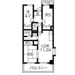 あおいマンション【207号室】の間取り