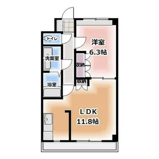 スカイウィング【1階】の間取り