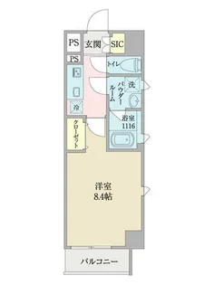 WESTIN柴田【0401号室】の間取り