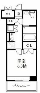 サヴォイレジェント【307号室】の間取り