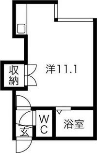 クルーズハウス南5条【2階】の間取り