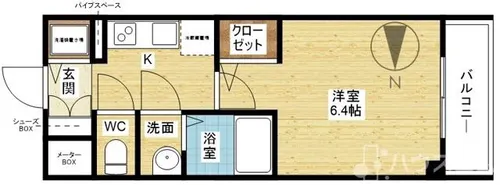 エスリード新大阪ラヴァーグ【6階】の間取り