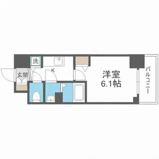 メインステージ京町堀【7階】の間取り