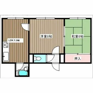 コンツェルト発寒Ⅰ【2階】の間取り