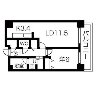 D’グラフォート札幌ステーションタワー【28階】の間取り