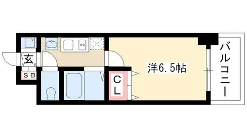 プレサンス名古屋STATIONアブソリュート【0704号室】の間取り