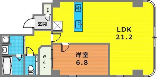 新神戸ファーストビル【301号室】の間取り
